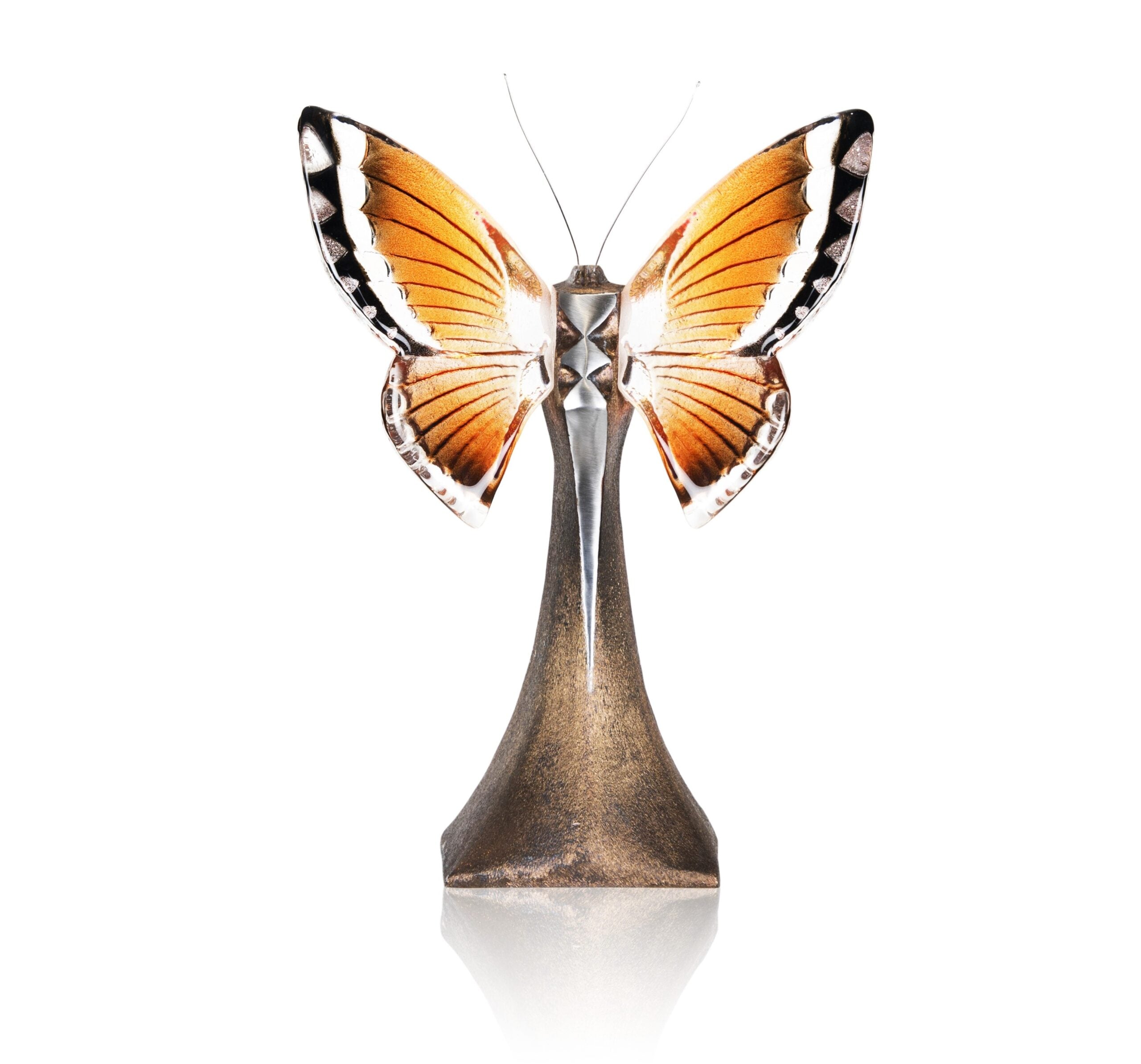 Maleras glass and iron sculpture Ready to Fly