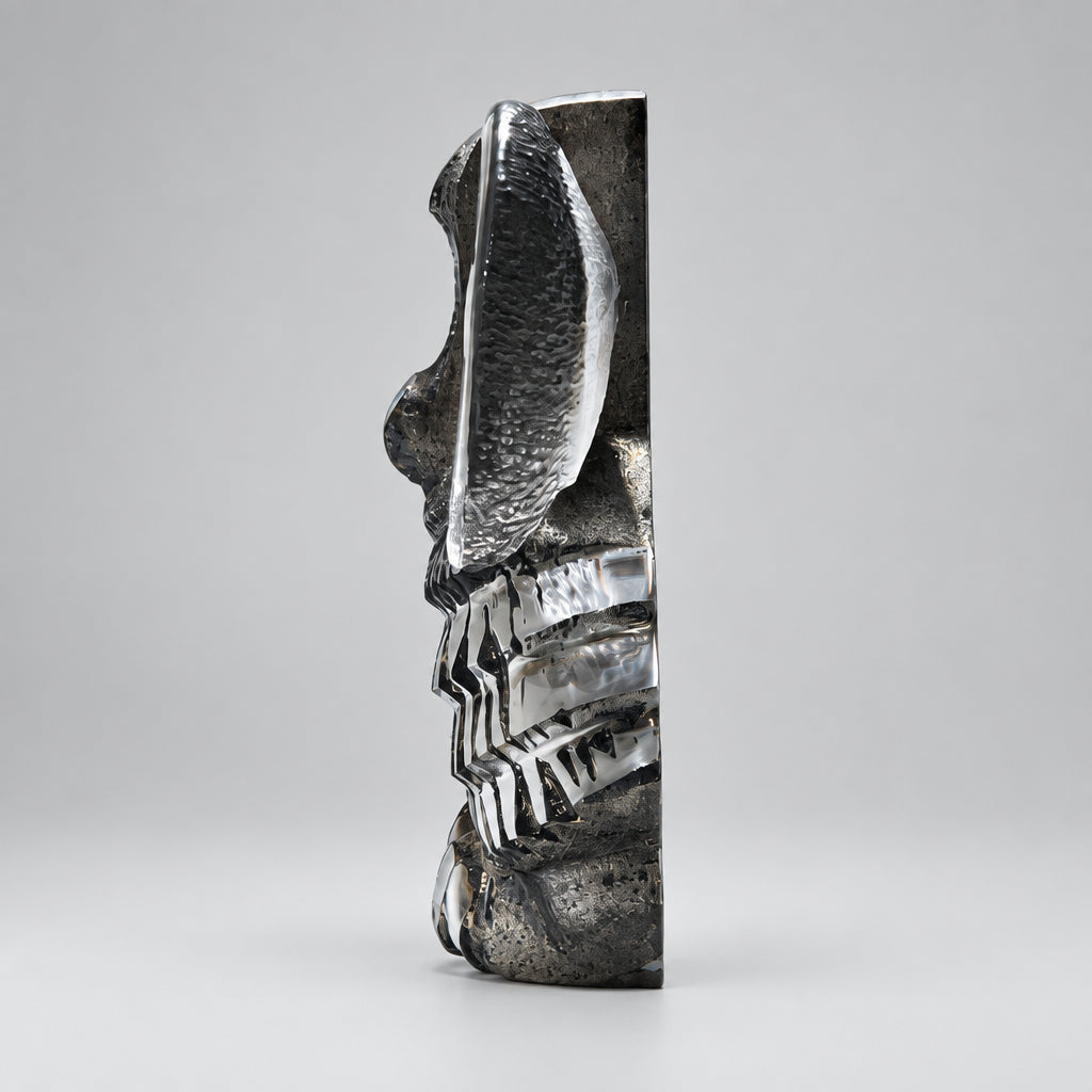 Albus Owl  abstract sculptural art piece 