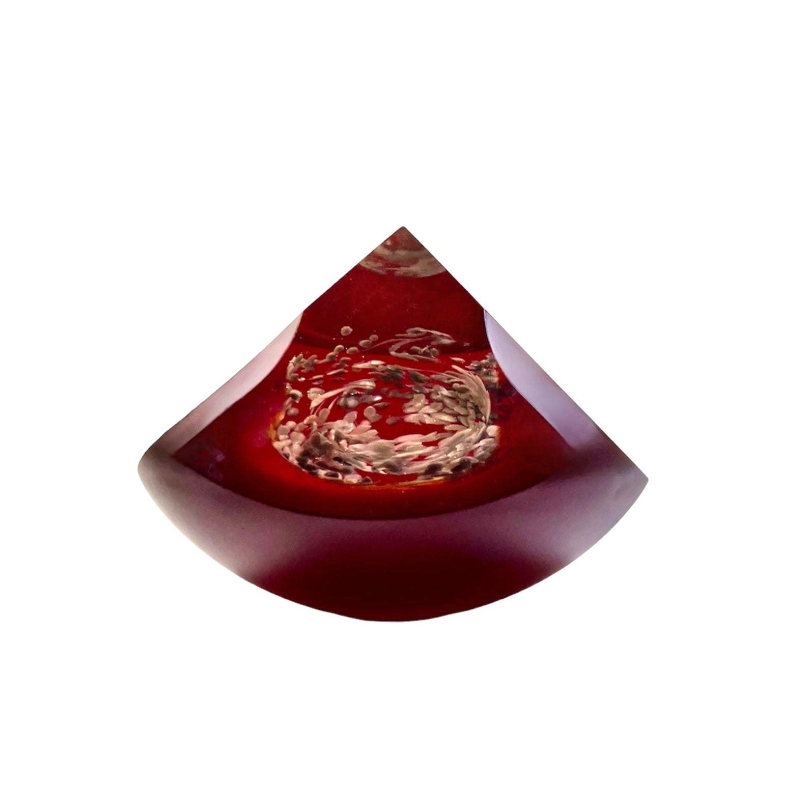 Asteroid Red Crystal Sculpture by Pavel Havelka.
