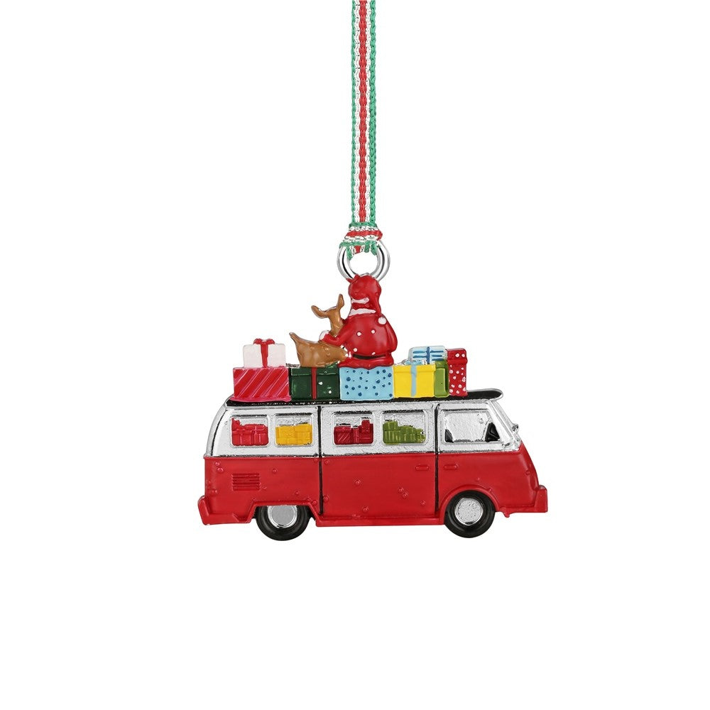 Newbridge Christmas Camper Van with Santa Christmas Tree Decoration