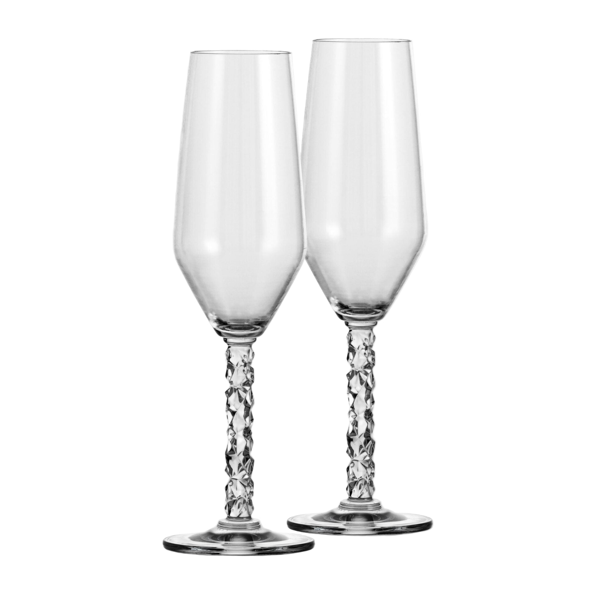 Orrefors Carat Champagne glass set of two