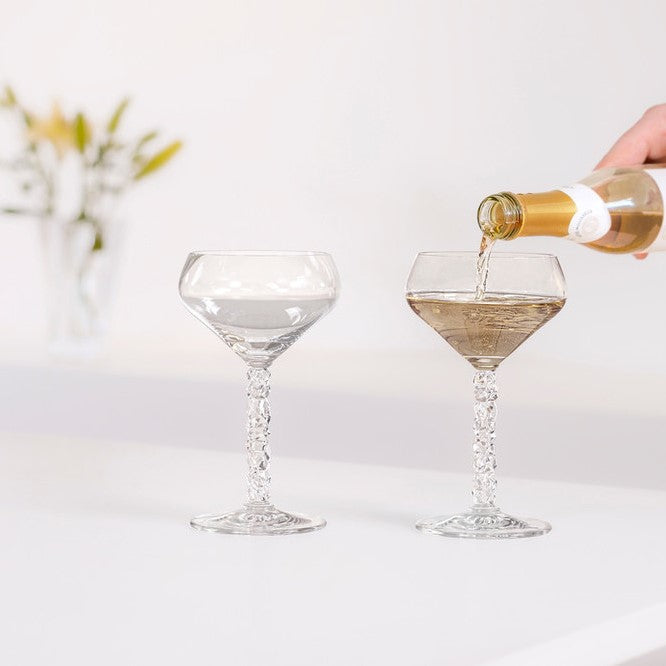 Orrefors Carat coupe glasses