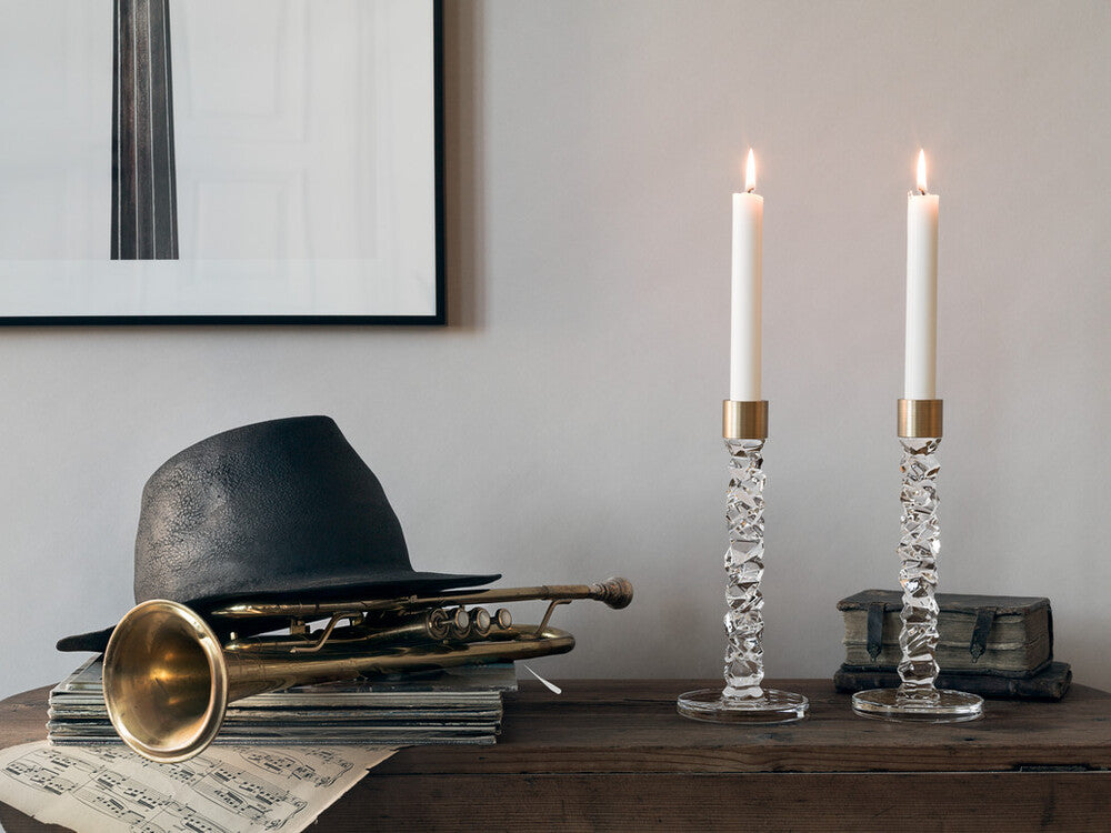 Carat candleholder brass (m)  set of 2