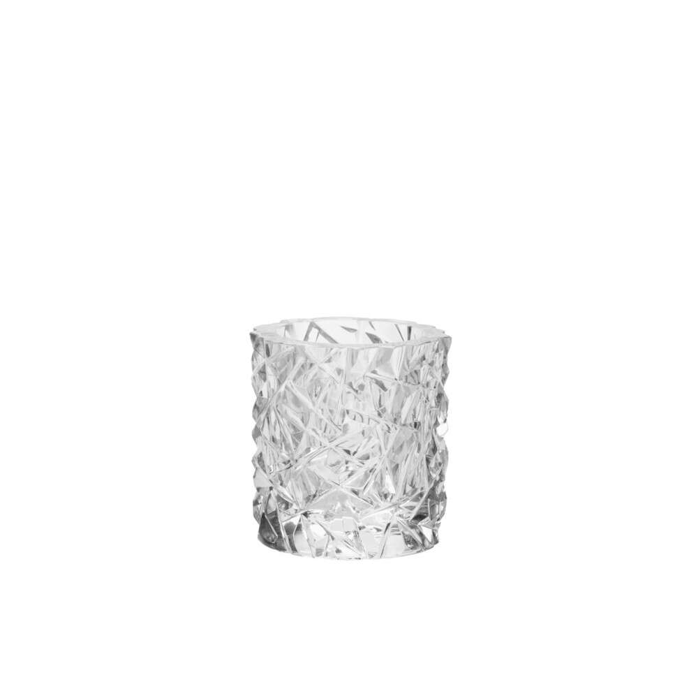 Orrefors Carat votive small in clear crystal