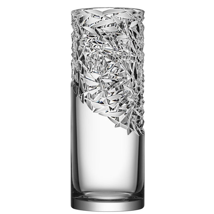 Orrefors Cart vase high cut in clear crystal