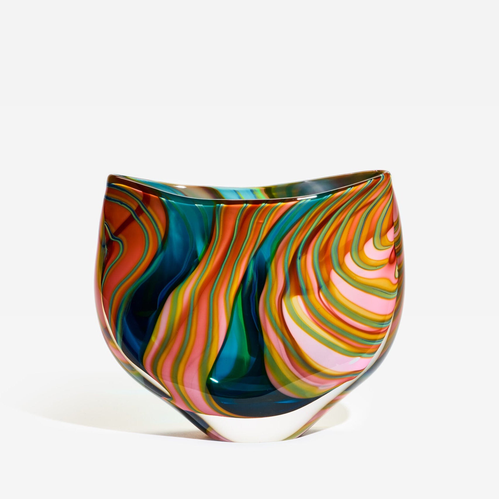 Peter Layton's Cascade flatted vase mid. G-CAS40