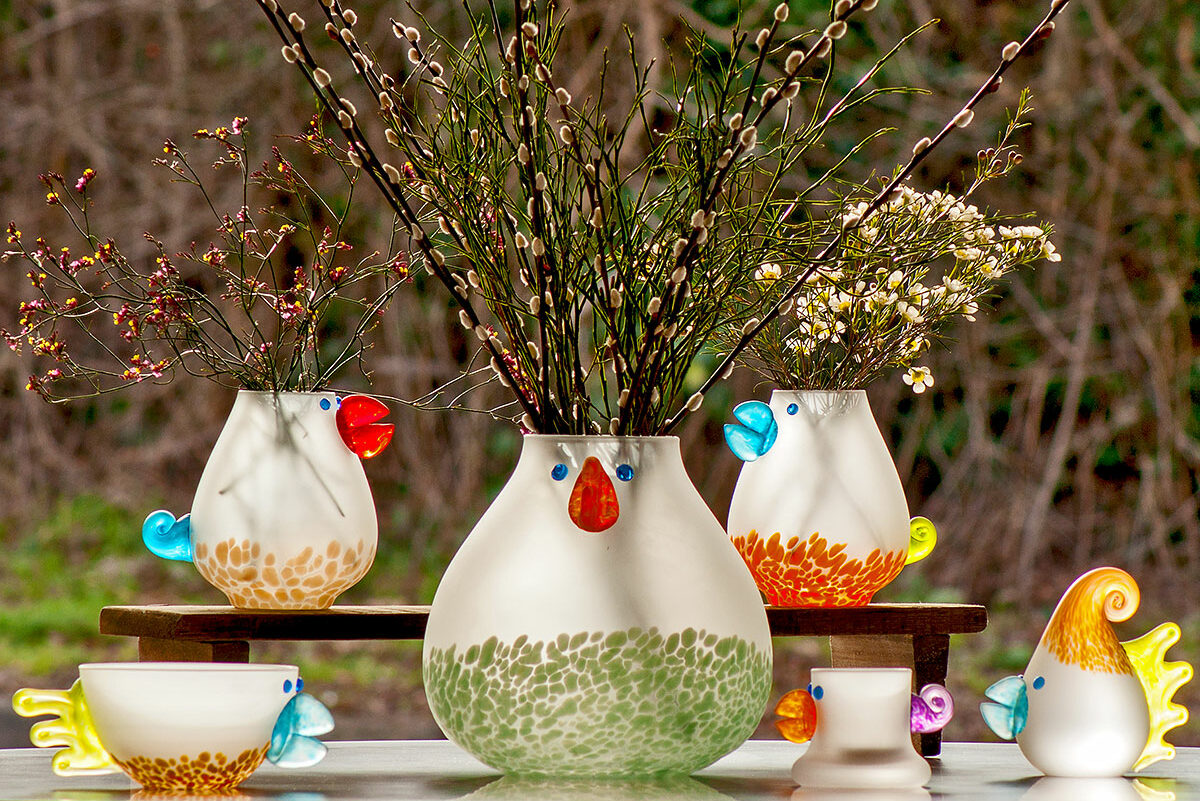 Borowski Glass Chicko Red vase