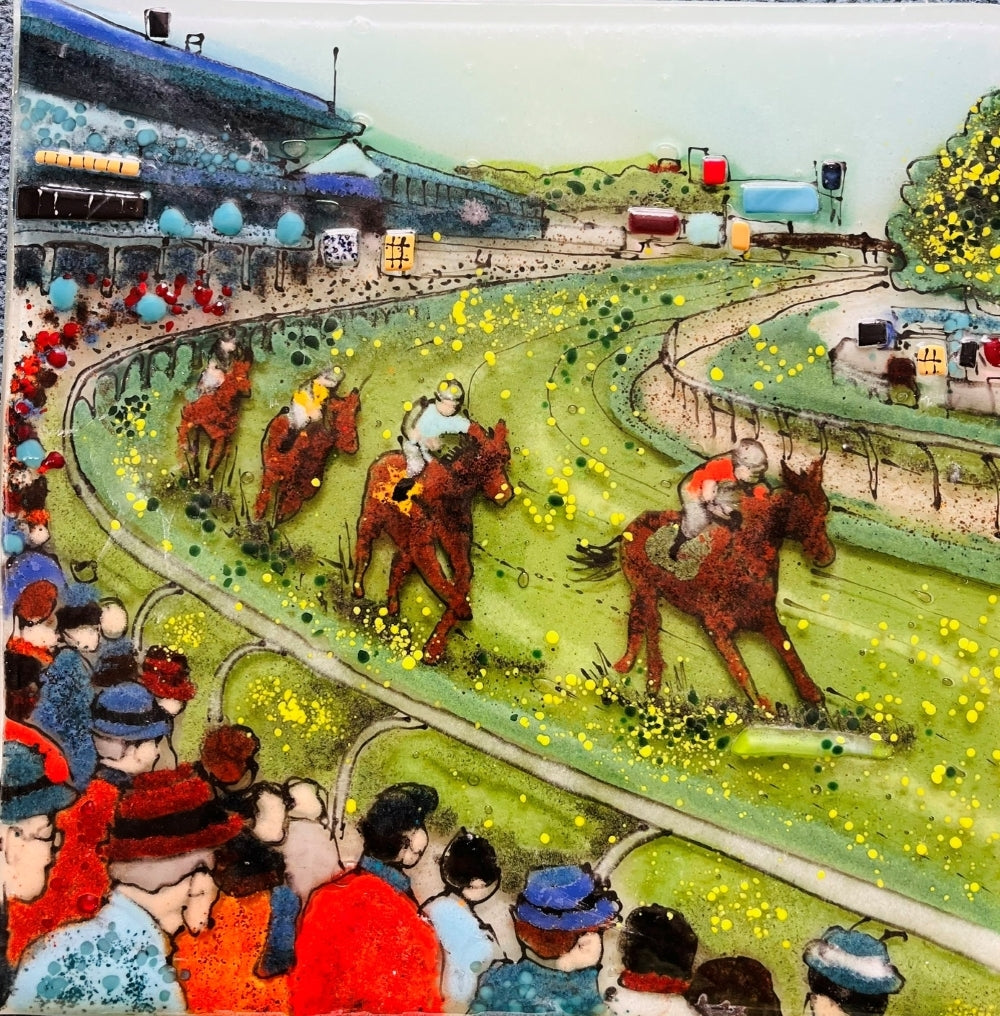 Emma Wood Glass Wall Art - Postcards - Races