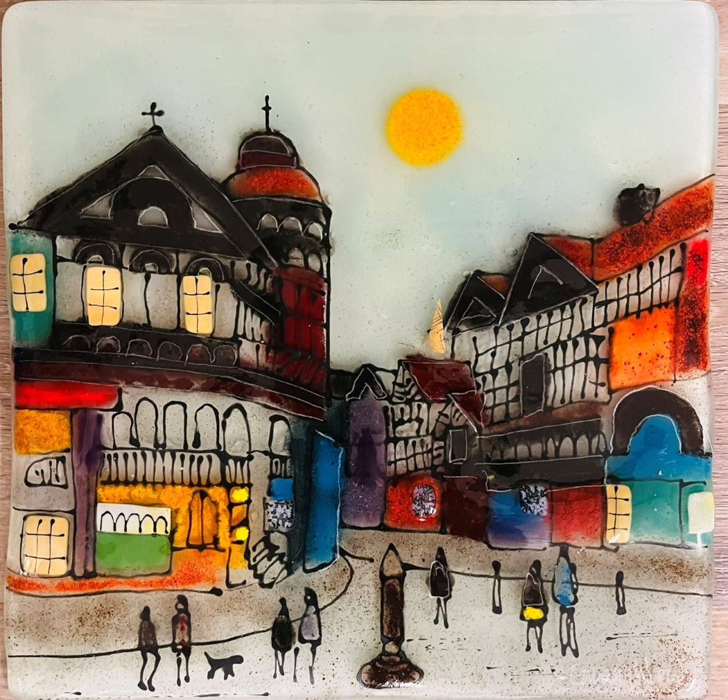 Emma Wood Glass Wall Art - Postcards - Chester Cross