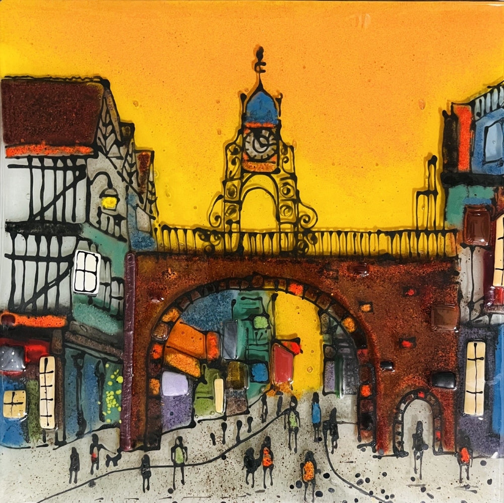 Emma Wood Glass Wall Art - Postcards - Eastgate Clock