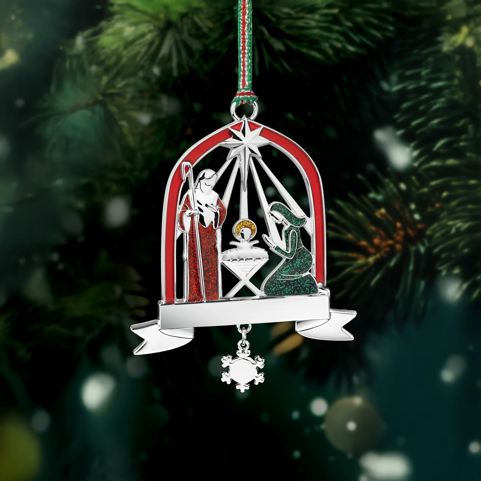 Christmas Nativity with Ster tree decoration - NEW