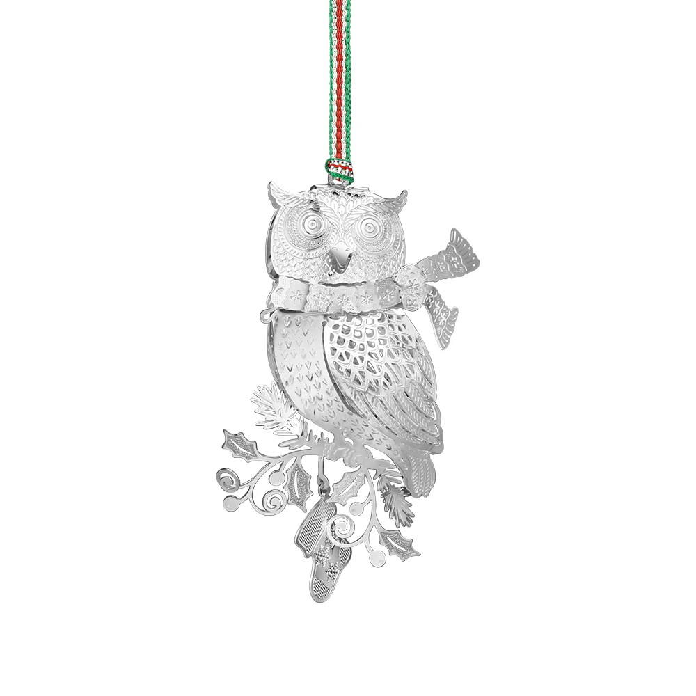 Christmas Owl with scarf tree decoration - NEW