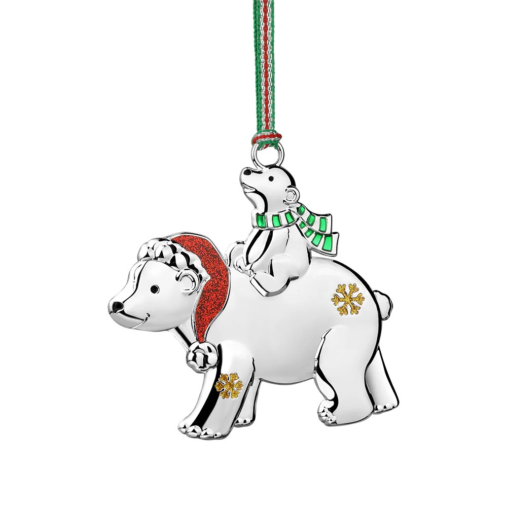 Christmas Polar bear with Cub tree decoration - NEW