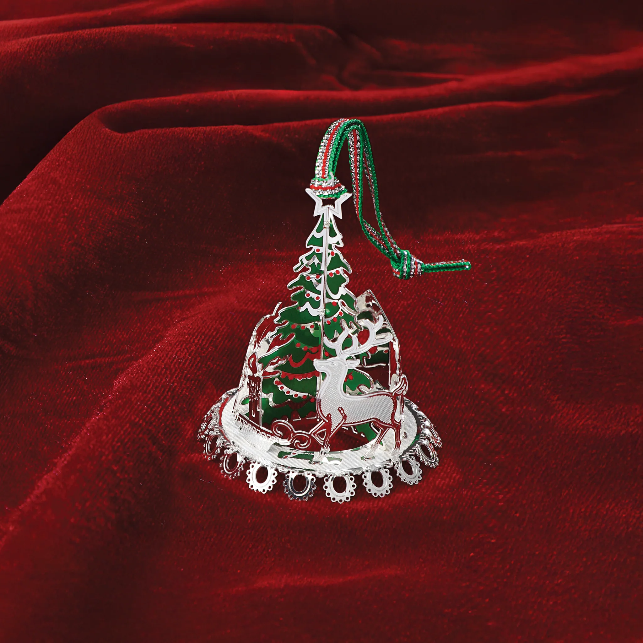 Christmas Snowman Carousel tree decoration - NEW