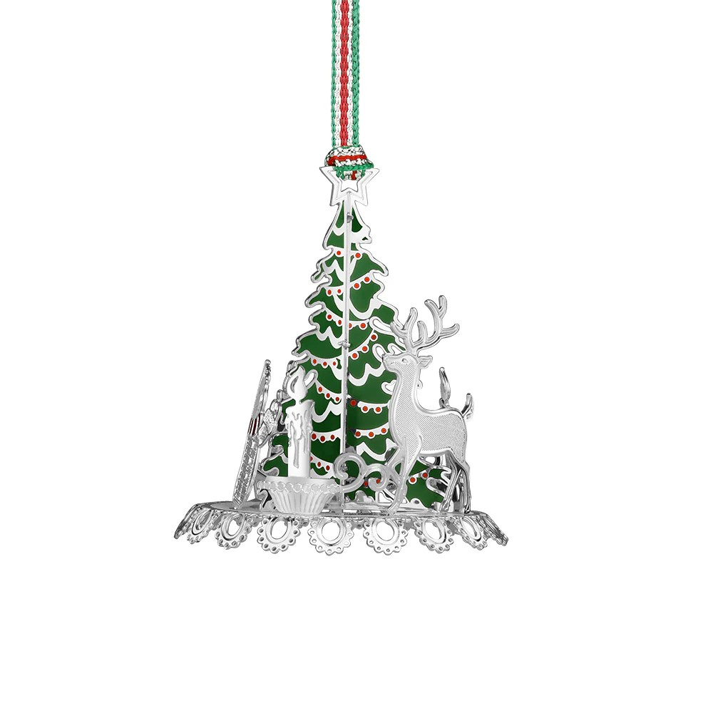 Christmas Snowman Carousel tree decoration - NEW
