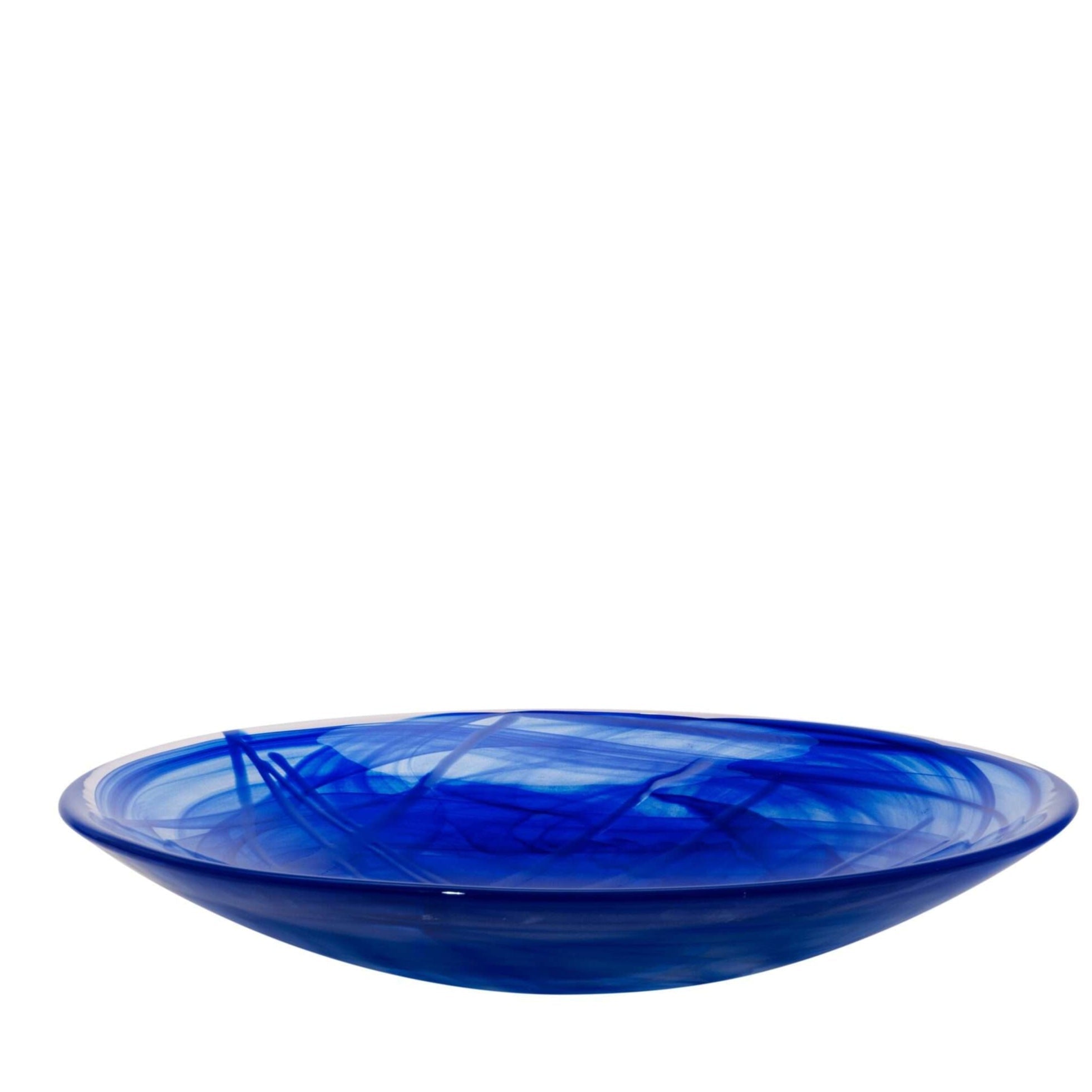 Kosta Boda Glass Contrast dish blue-blue