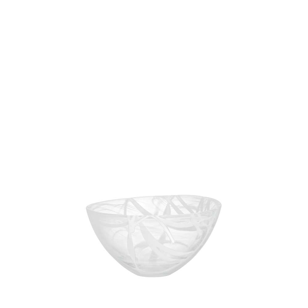 Kosta Boda Contrast bowl white glass