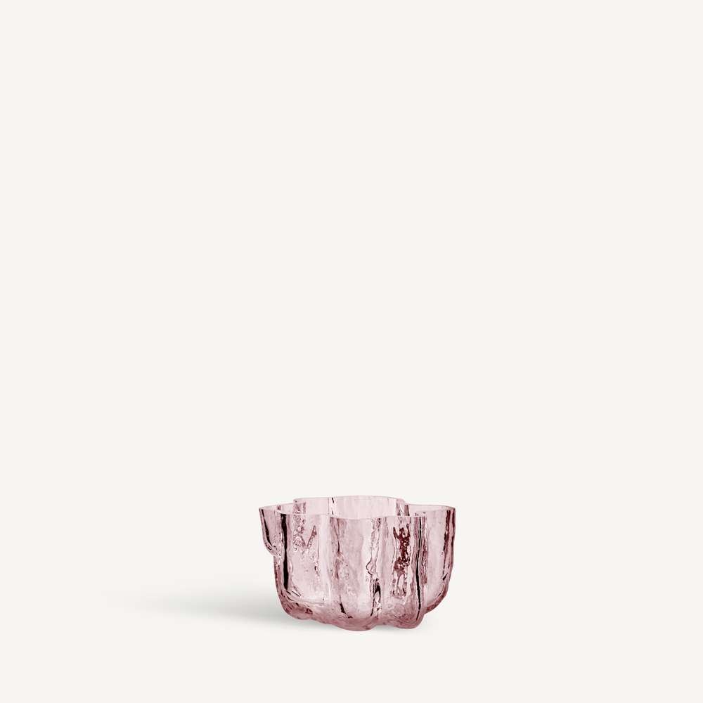 Crackle pink votive