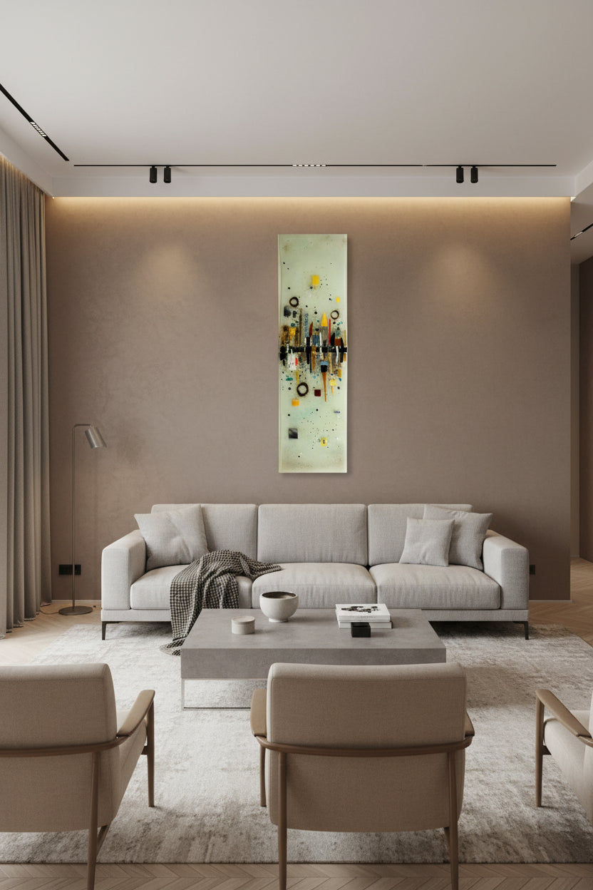 Emma Wood Glass Wall Art - Abstract 1