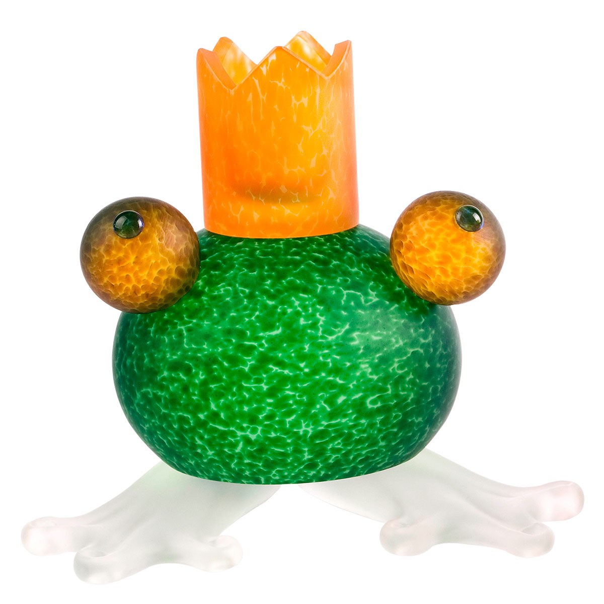 Frosch candleholder green