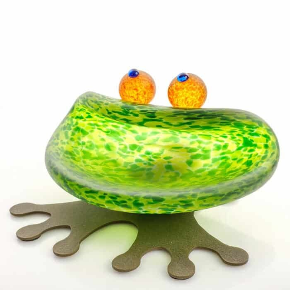 Borowski Glass Hopper Bowl Green