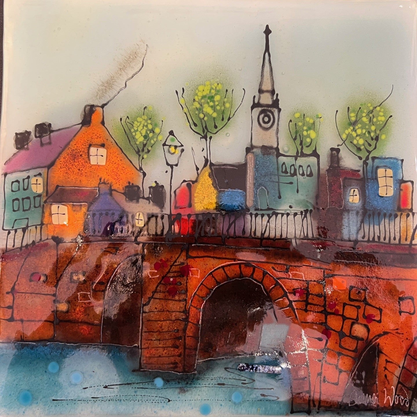 Emma Wood - Postcards - Bridge - Grey Sky