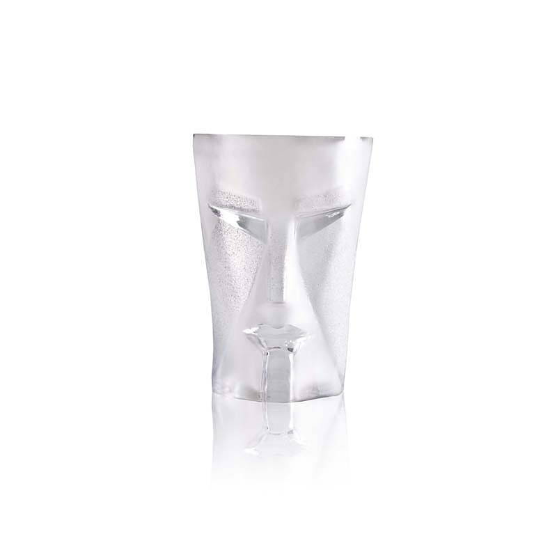 Maleras Kubik tumbler clear glass designed by Mats Jonasson