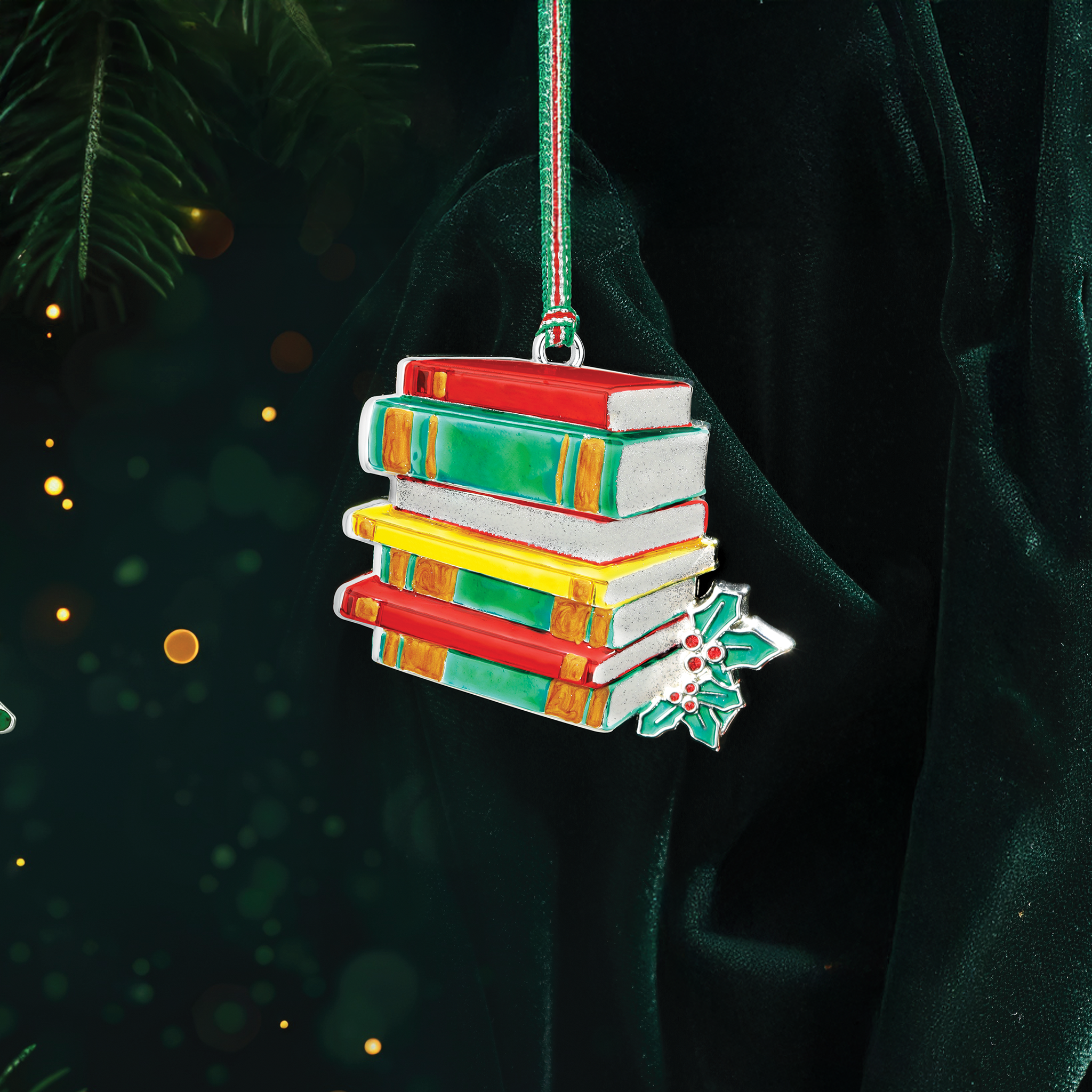 Christmas Book Stack tree decoration - NEW