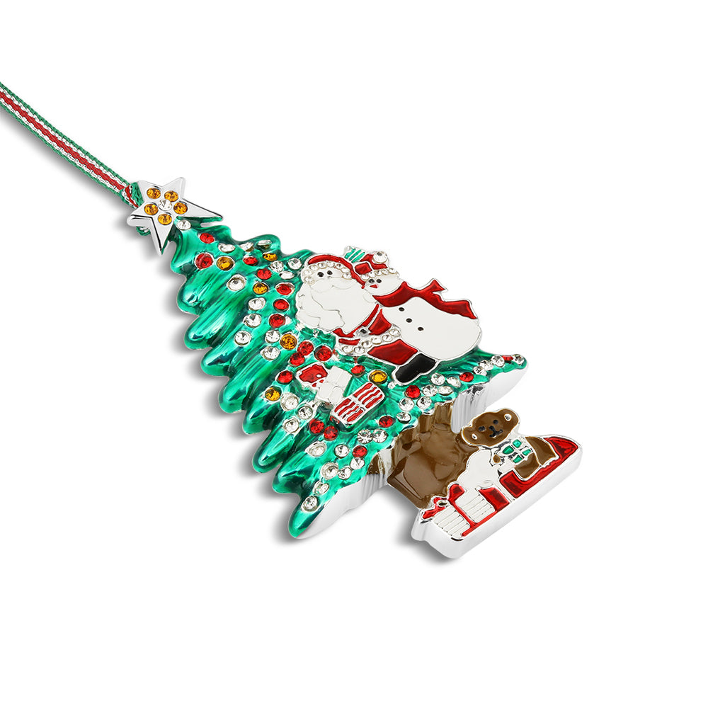 Christmas Santa & Snowman tree decoration - NEW