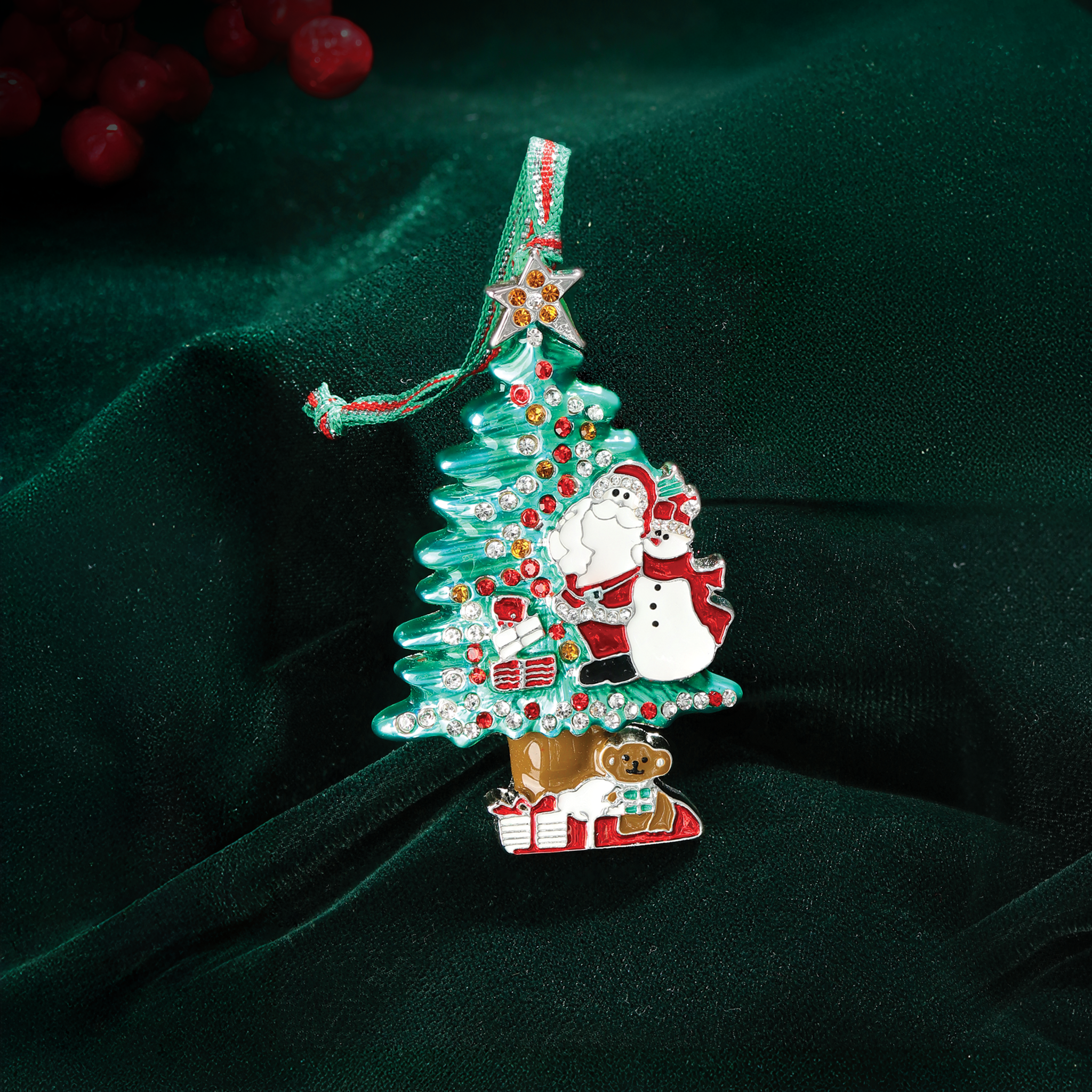 Christmas Santa & Snowman tree decoration - NEW