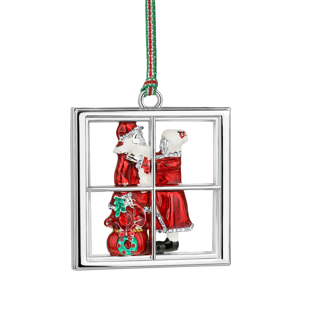 Christmas Santa Leaving North Pole tree decoration - NEW