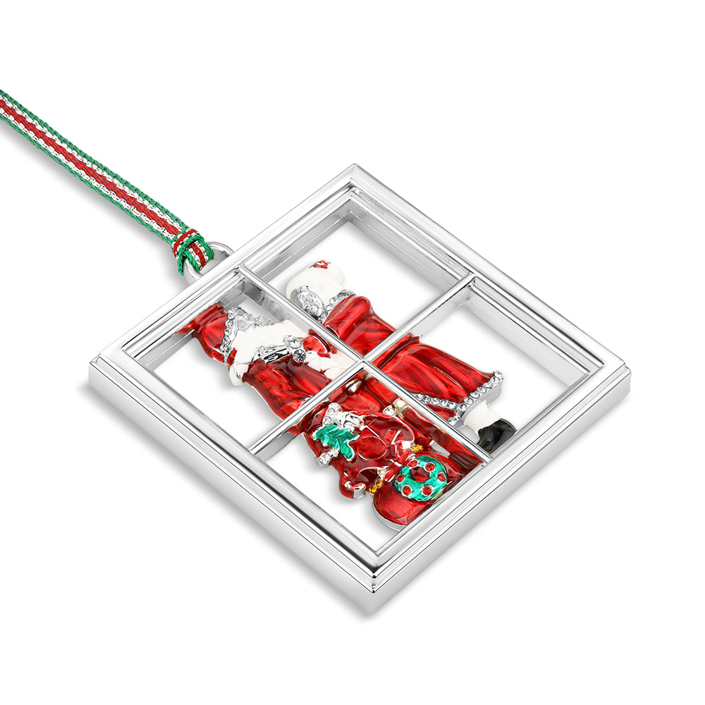 Christmas Santa Leaving North Pole tree decoration - NEW