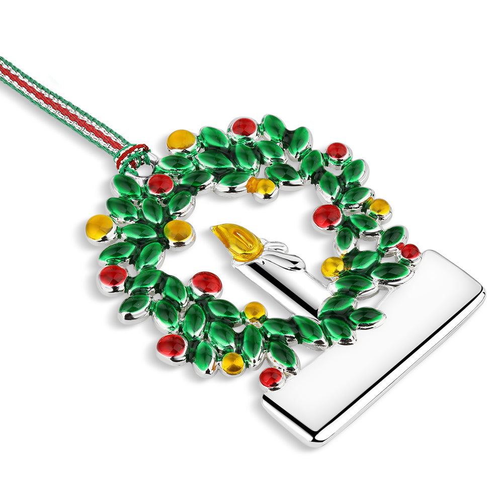 Christmas Wreath with Candle tree decoration - NEW