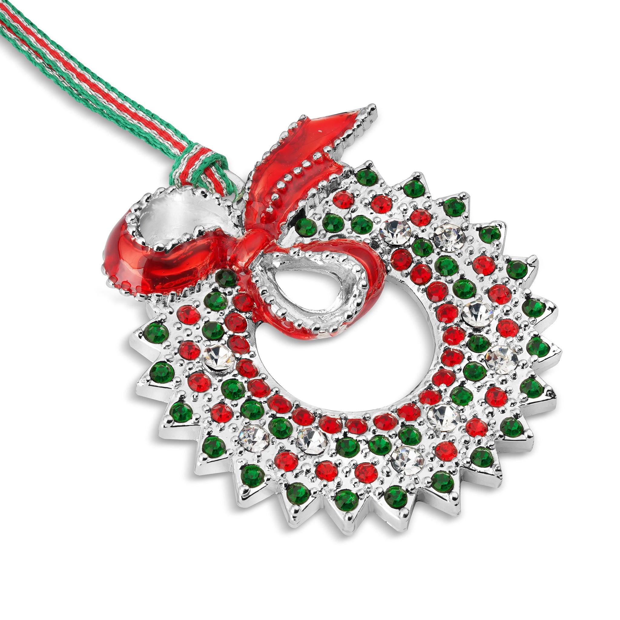 Christmas Wreath with Bow tree decoration - NEW