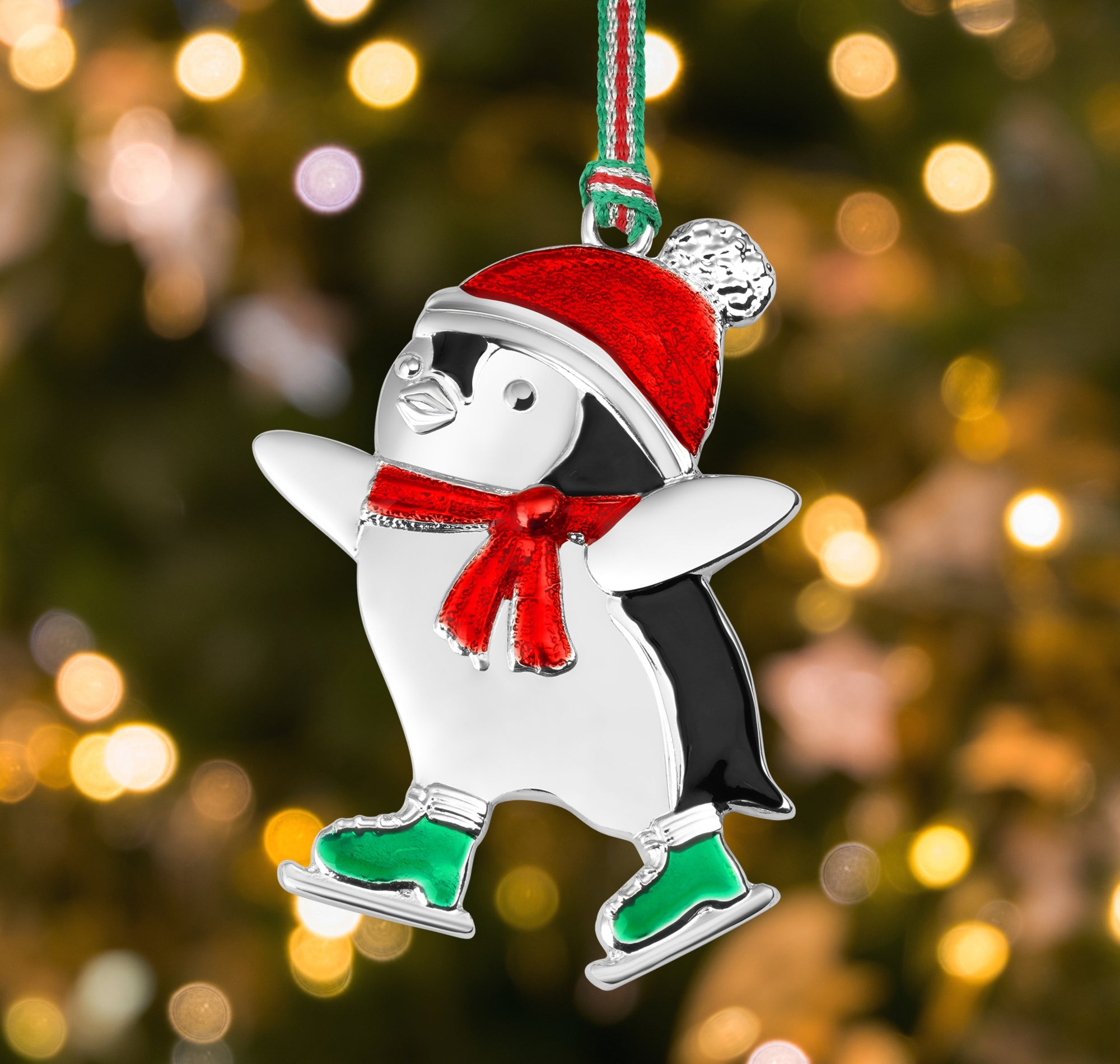 Christmas Penguin with boots tree decoration - NEW