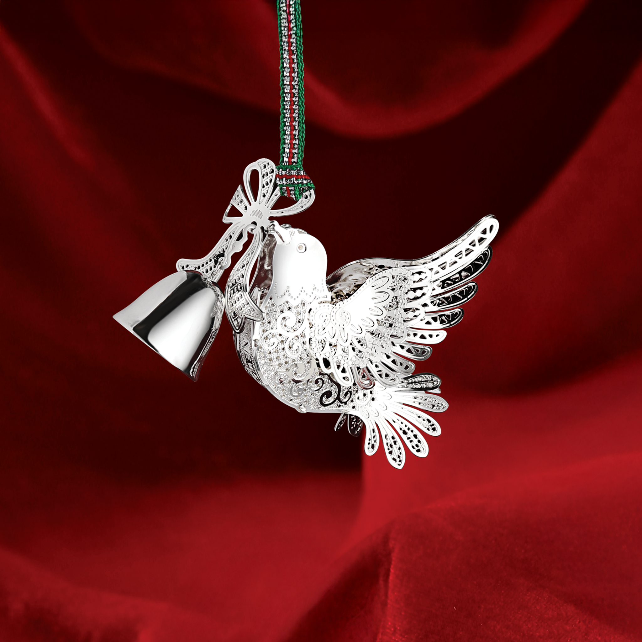 Christmas Dove with bell tree decoration - NEW