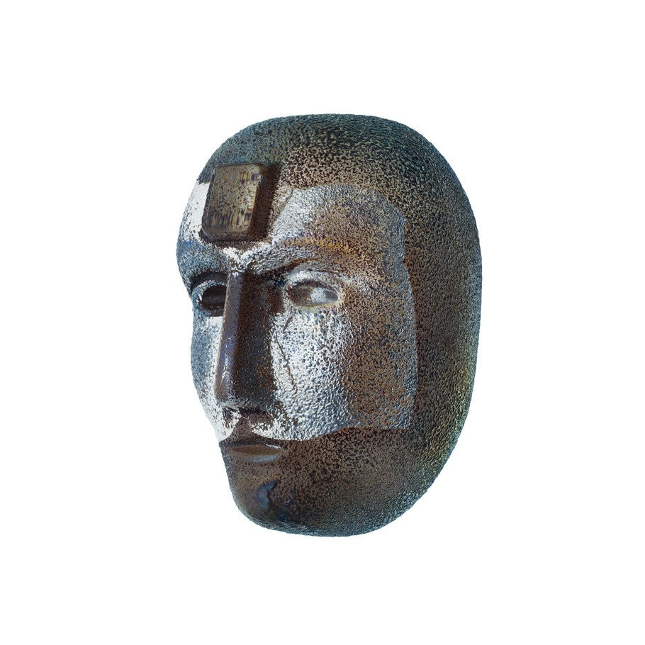 Bertil Vallien glass head Look In sculpture