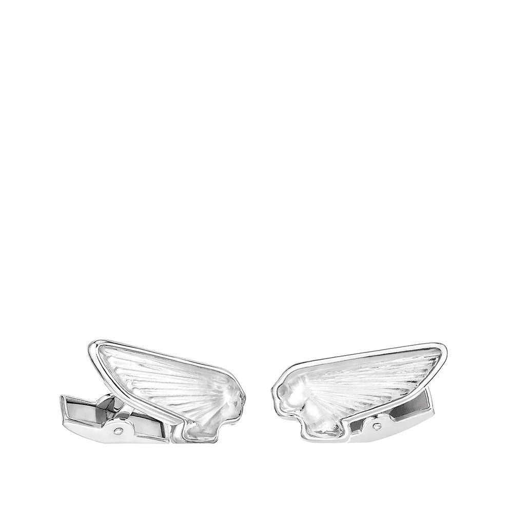 Lalique Victoire mascottes clear cufflinks