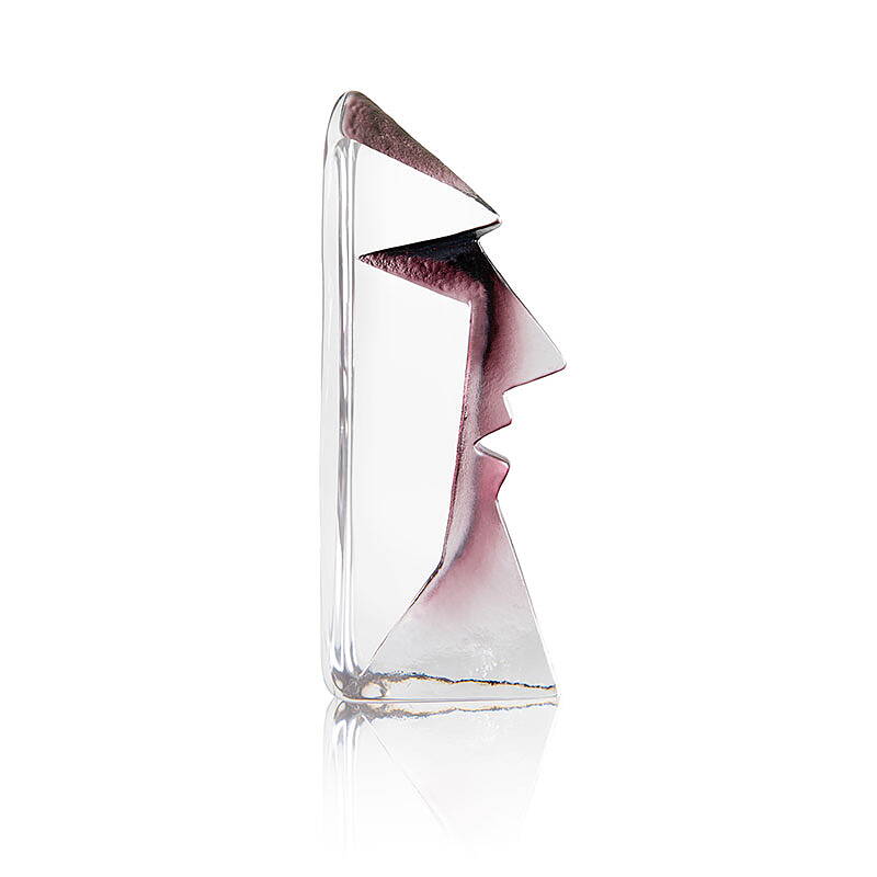Mats Jonasson Maskulin Masq collection in red crystal glass
