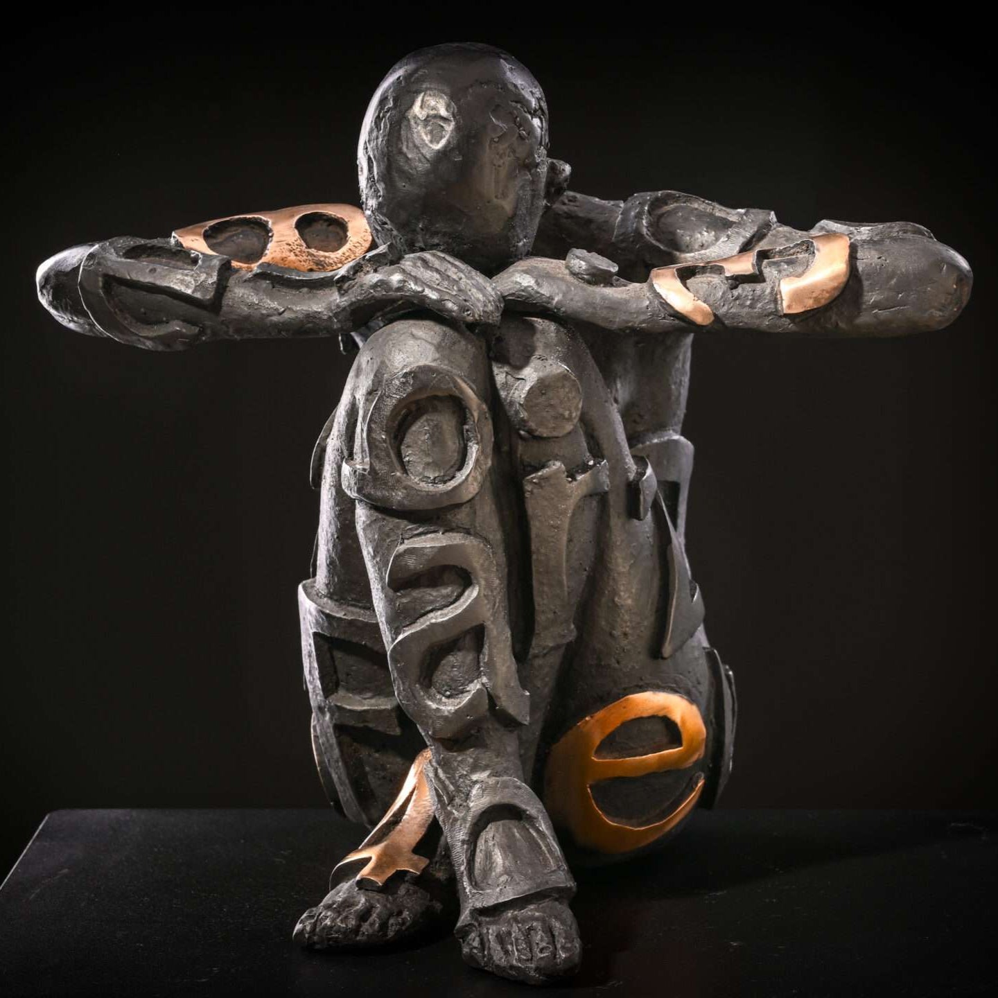 Bronze sculpture The Missing by Marek Zyga