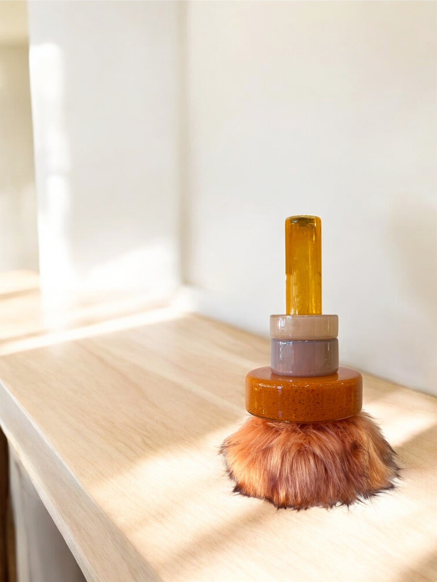 Orange Fur vase