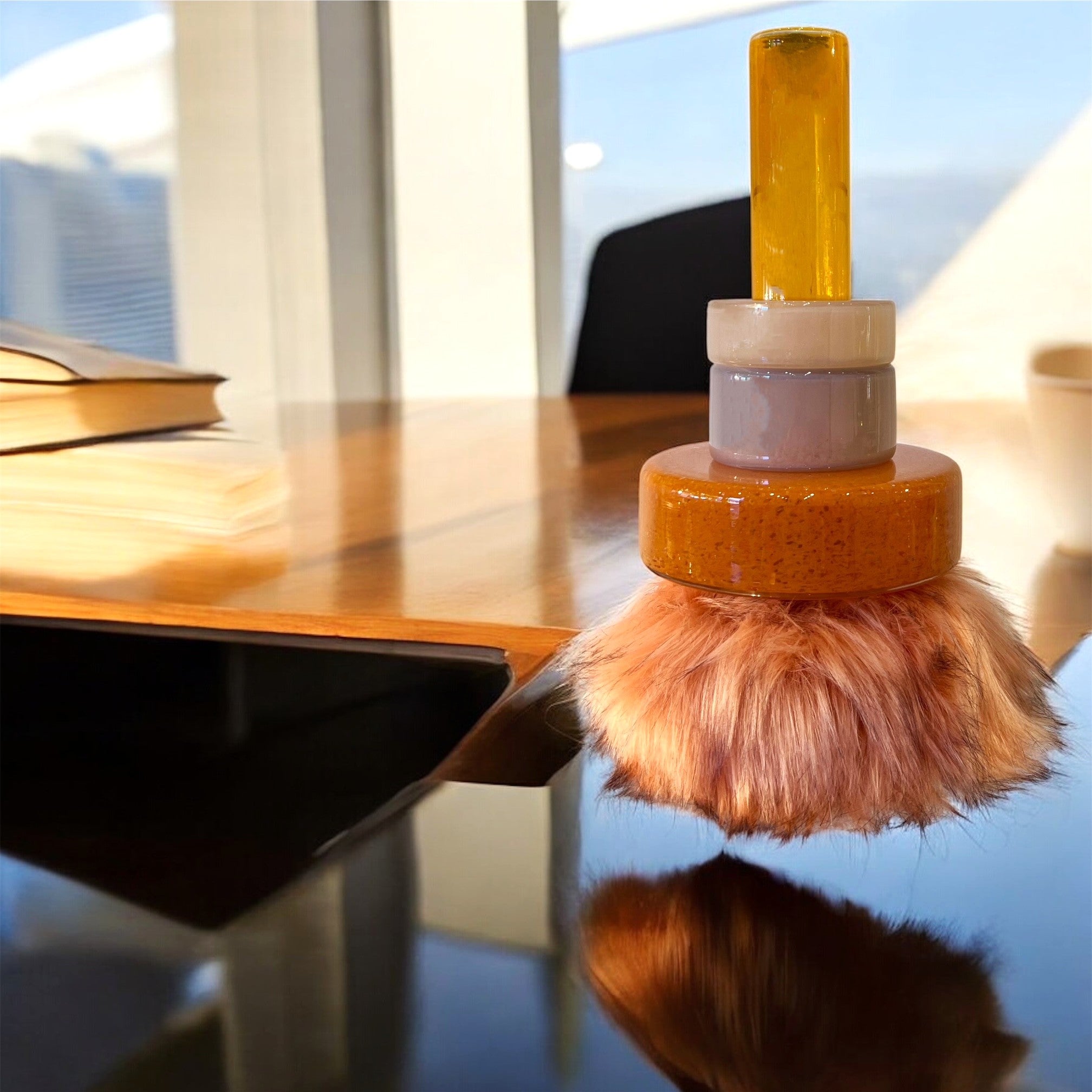 Orange Fur vase