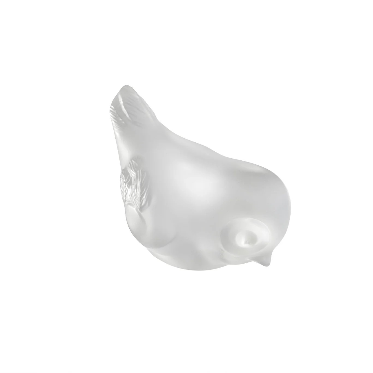 Lalique Piou Piou head down sculpture