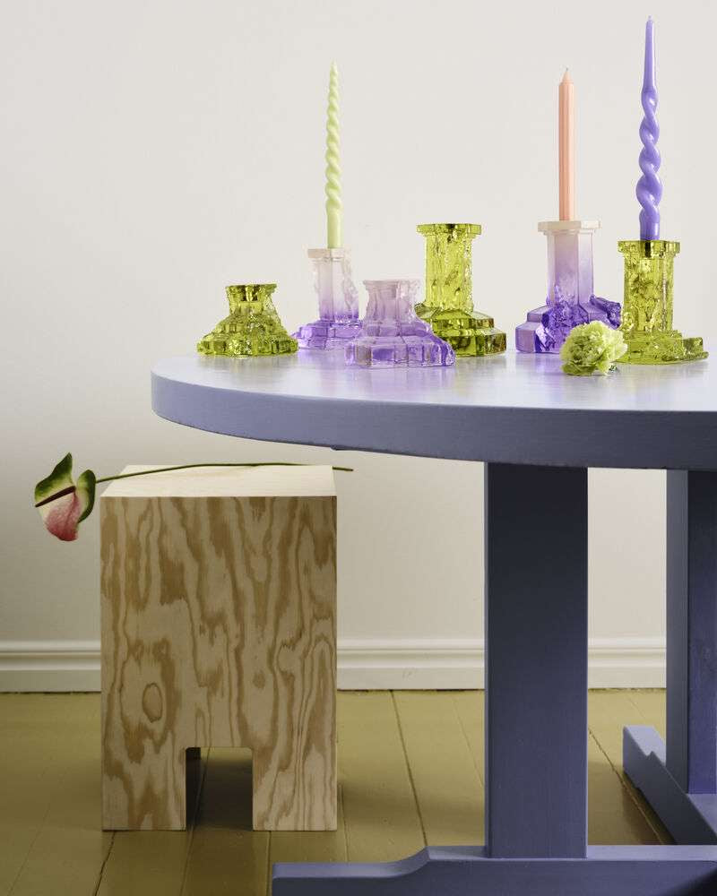 Rocky Baroque candlestick- Lilac Haze