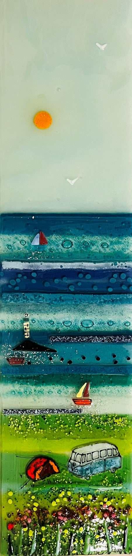 Emma Wood Glass Wall Art - Seascape 2
