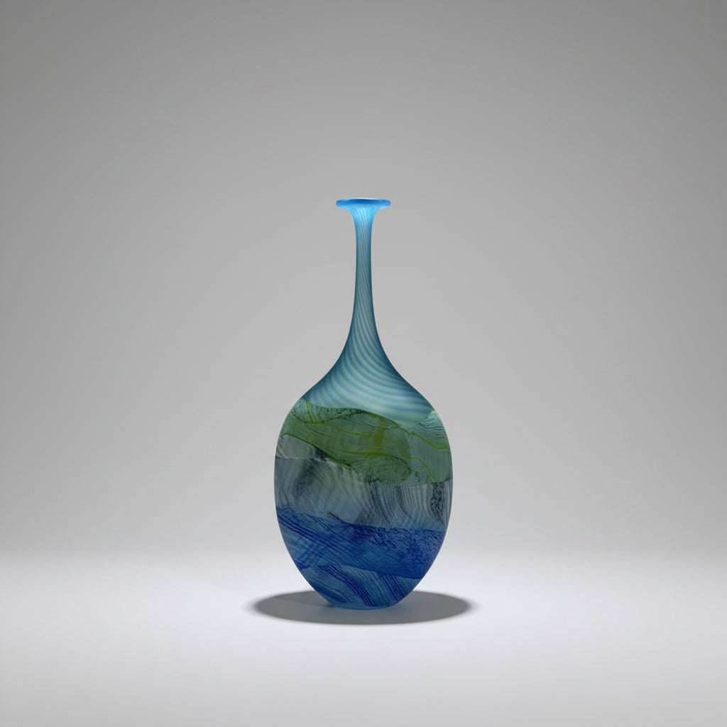 Thomas Petit Sea Shore Spring Tides - Flattened Flask small