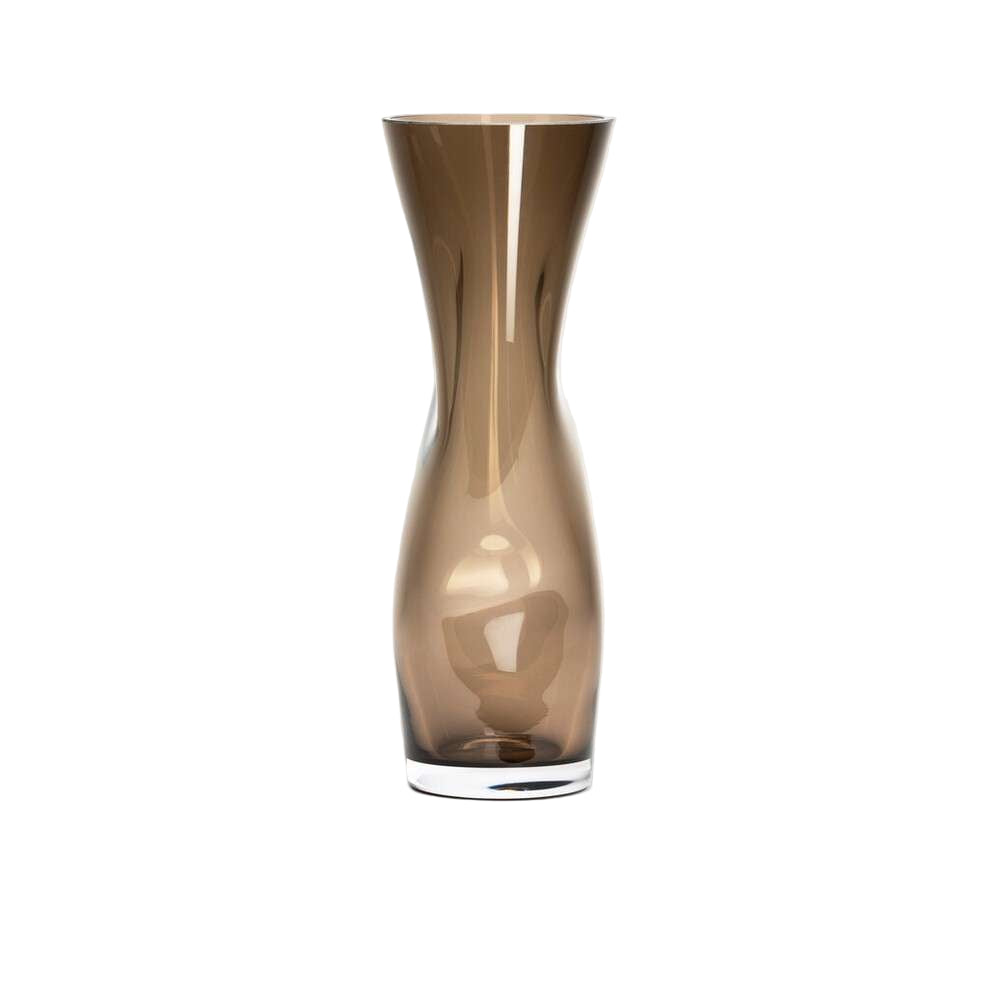 Orrefors Squeeze Smoky Brown vase