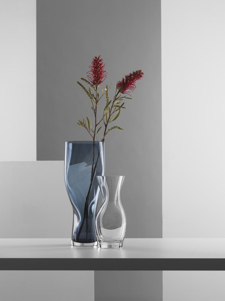 Squeeze blue vase large