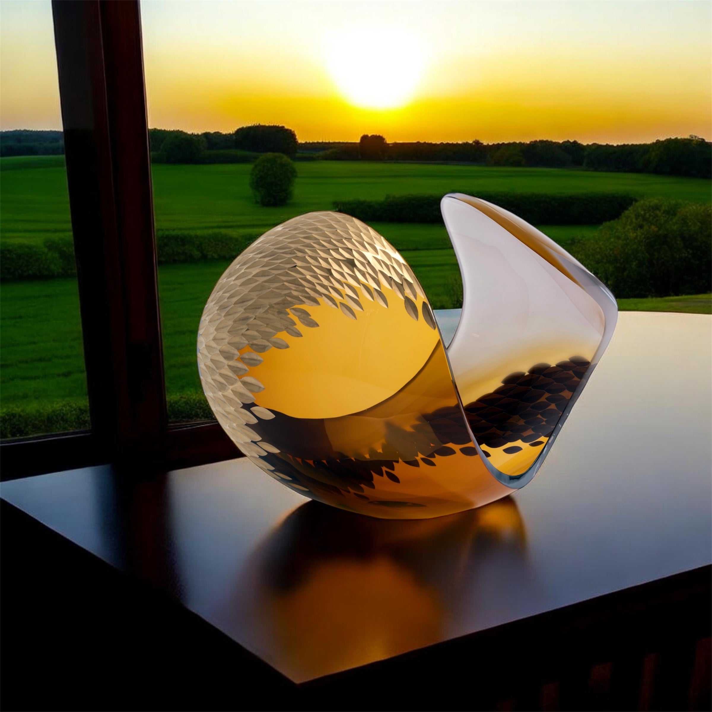 Kosta Boda Supernova Unique I Pyramid Glass