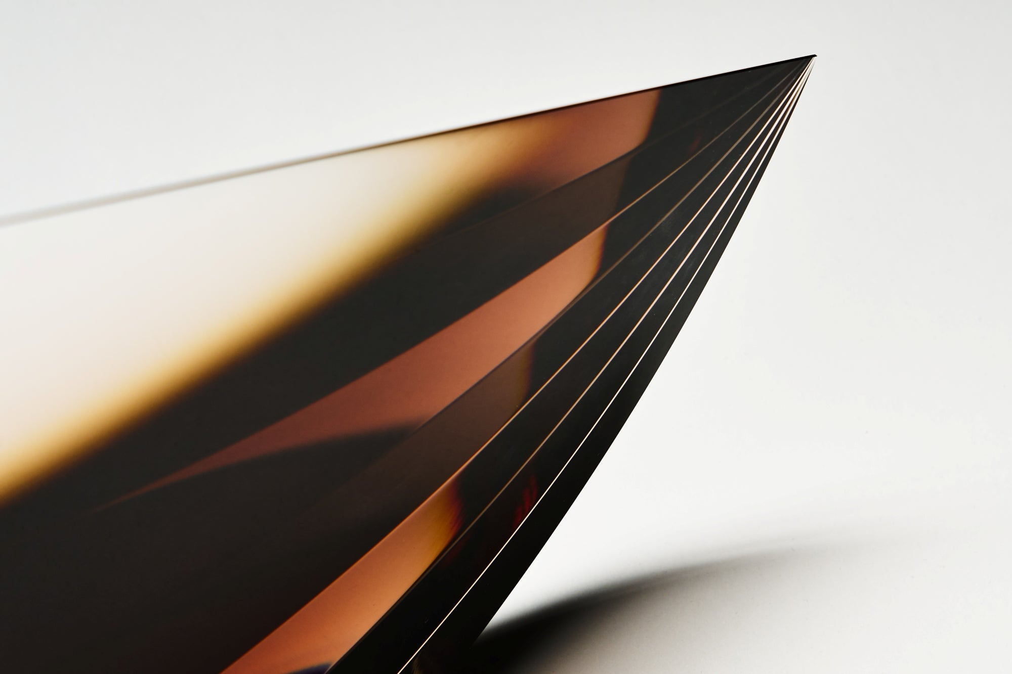 Czech Art Glass - Copper - Crystal Study sculpture